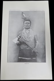 Lot of 5 Original 1906 Indian Prints, Pictures, Images.