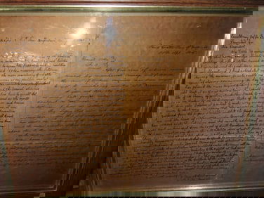 14" x 18" Framed Copy of General Lee's Farewell Address to the Confederate Army. Famous Historical