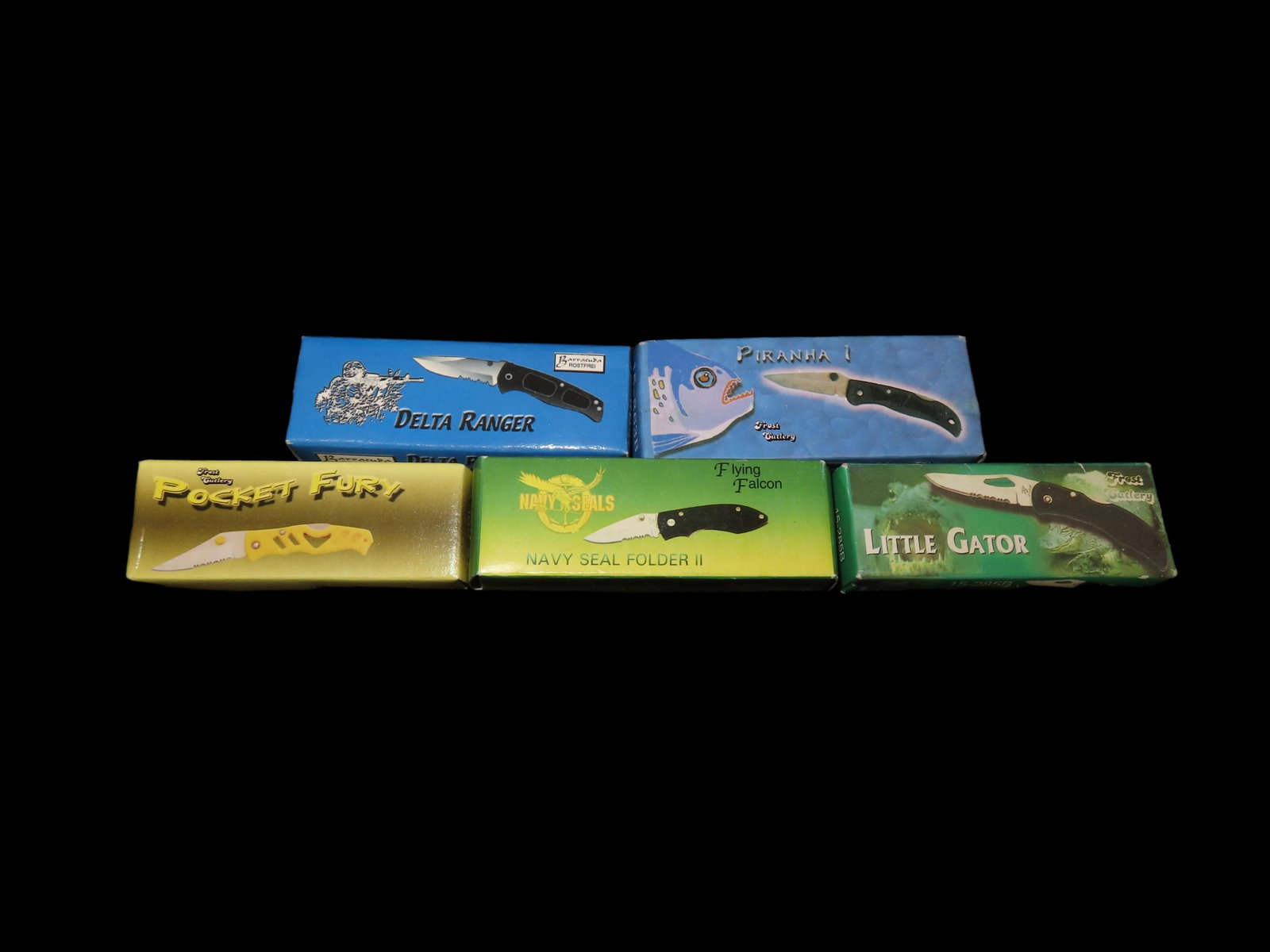 BRAND NEW Pocket Knife Lot, All New in Box, Frost Cutlery: BRAND NEW Pocket Knife Lot, All New in Box, Frost Cutlery