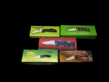 BRAND NEW Pocket Knife Lot, All New in Box, Frost Cutlery