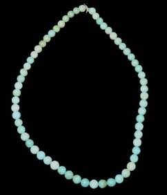 8" Strand of Pressed Turquoise Beads