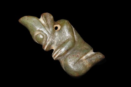 Old Chinese Hongshan Culture Jade Effigy Carving / Pendant