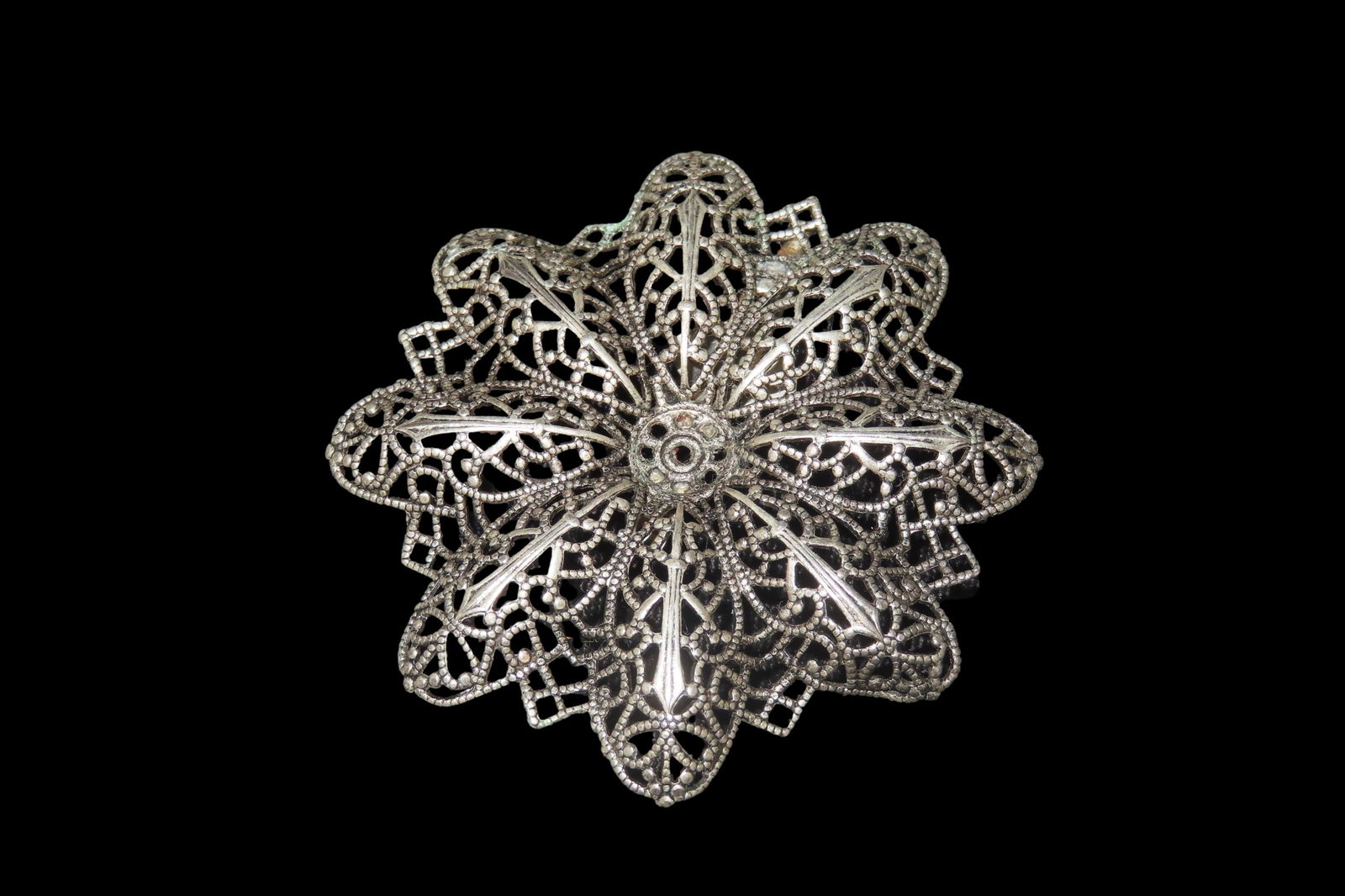 2 5/8" Filigree Brooch by Maya (1 of 6)
