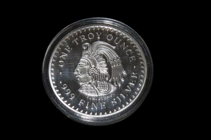 1 Troy oz. .999 Fine Silver Mayan Calendar Coin