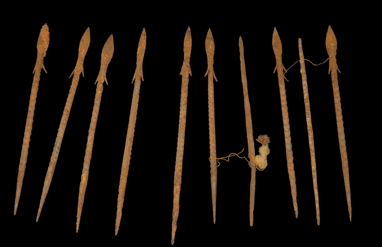 Group of Bura Culture Hand Forged Metal Spear Points, Africa (1 of 6)