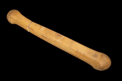 61 1/4" Hardstone Knobbed Square Pestle, made of Quartz, found Columbia River, Oregon, Ex Bill