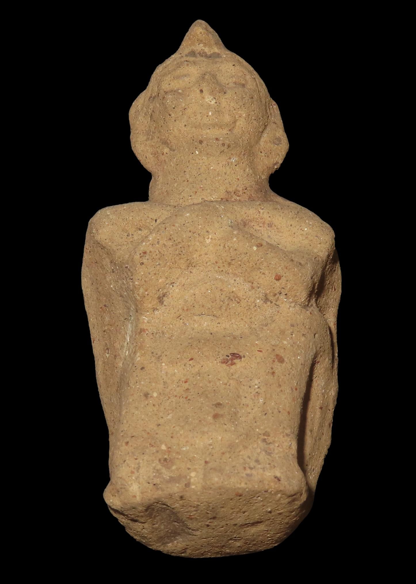 4 3/8" x 1 1/2" x 2" Pre-Columbian Human Effigy Whistle, Vera Cruz MX, Ex Bill Heuter Collection (1 of 7)