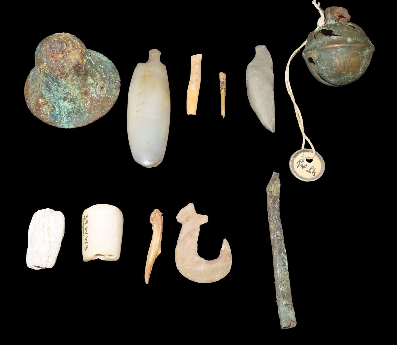 Grouping of 11 Relics/Artifacts found in Fort Snerling Wisconsin, Ex Bill Heuter Collection (1 of 3)