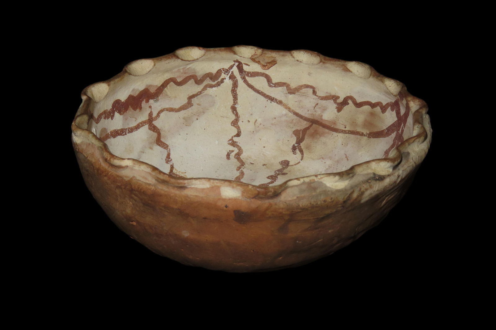5" x 2" Early Native American Pueblo Pottery Bowl, Islata,Laguna,Acoma: 5" x 2" Early Native American Pueblo Pottery Bowl, Islata,Laguna,Acoma