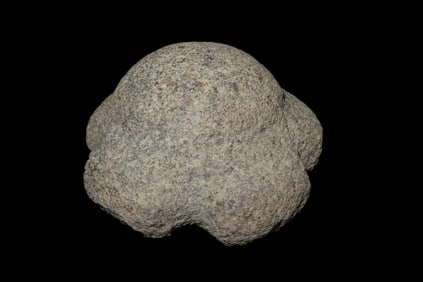 4 1/8" x 4 1/2" Pre-Columbian Volcanic Rock Effigy, Motley COA, from Guatemala, Mayan Culture, Ex