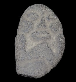 2 1/2" x 4" Pre-Columbian Volcanic Rock Human Effigy, Motley COA, from Guatemala, Ex Rich Atkins