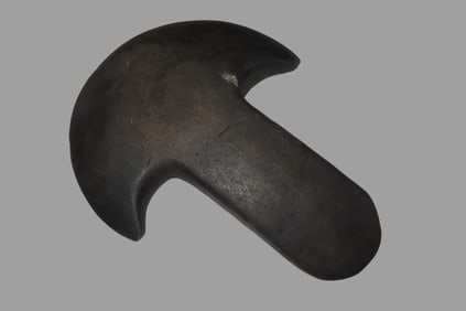 9 1/8" x 7" Pre-Columbian Colorful Hardstone Votive(Ceremonial)Hand Axe, Motley COA, from Ecuador,