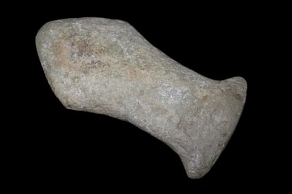 7 1/2" x 3 11/16" Pre-Columbian Colorful Hardstone Votive(Ceremonial)Hand Axe, Motley COA, from