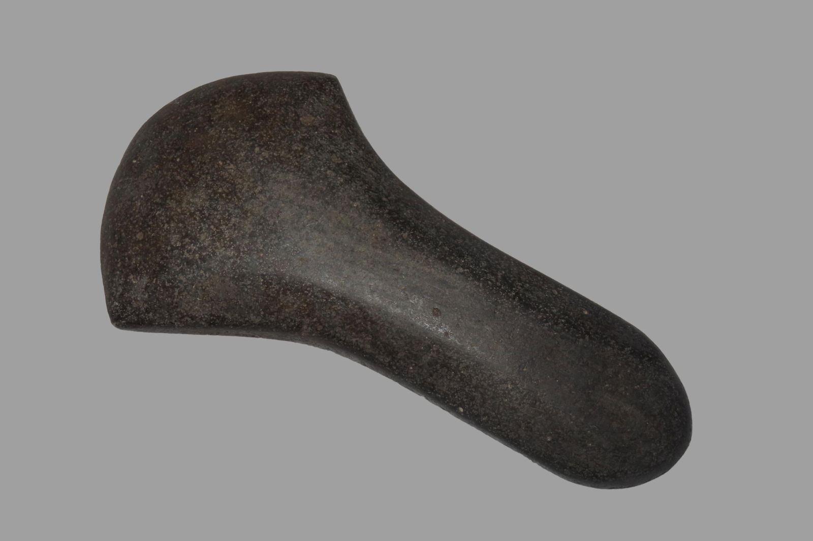 6 13/16" x 3 3/4" Pre-Columbian Colorful Hardstone Votive(Ceremonial)Hand Axe, Motley COA, from: 6 13/16" x 3 3/4" Pre-Columbian Colorful Hardstone Votive(Ceremonial)Hand Axe, Motley COA, from Ecuador, Valdivian Period, Ex Rich Atkins Collection