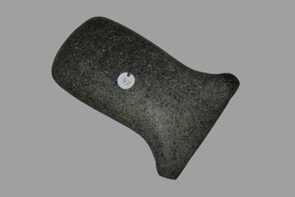 5 9/16" x 3 13/16" Pre-Columbian Colorful Hardstone Votive(Ceremonial)Hand Axe, Motley COA, from