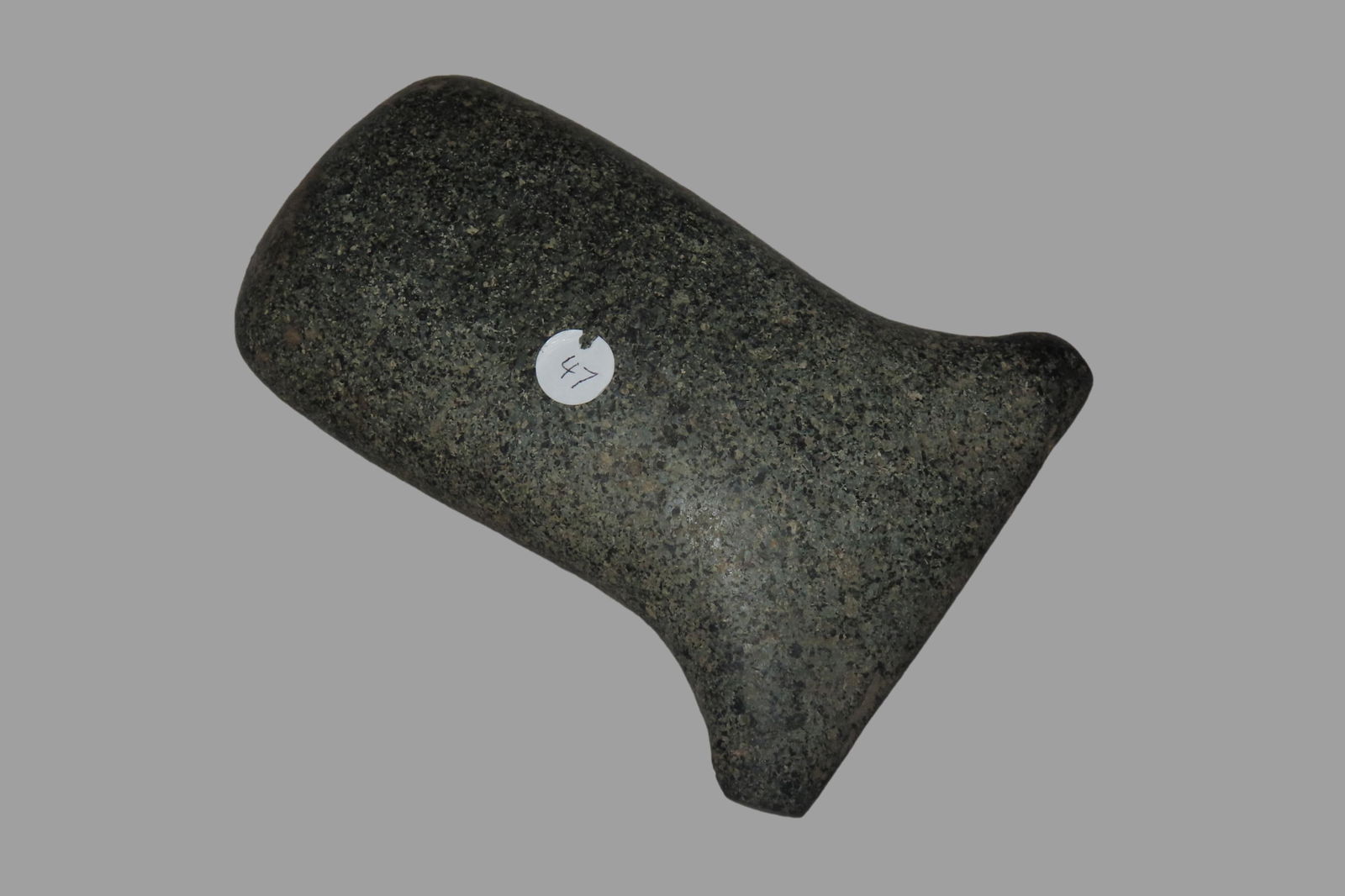 5 9/16" x 3 13/16" Pre-Columbian Colorful Hardstone Votive(Ceremonial)Hand Axe, Motley COA, from (1 of 10)