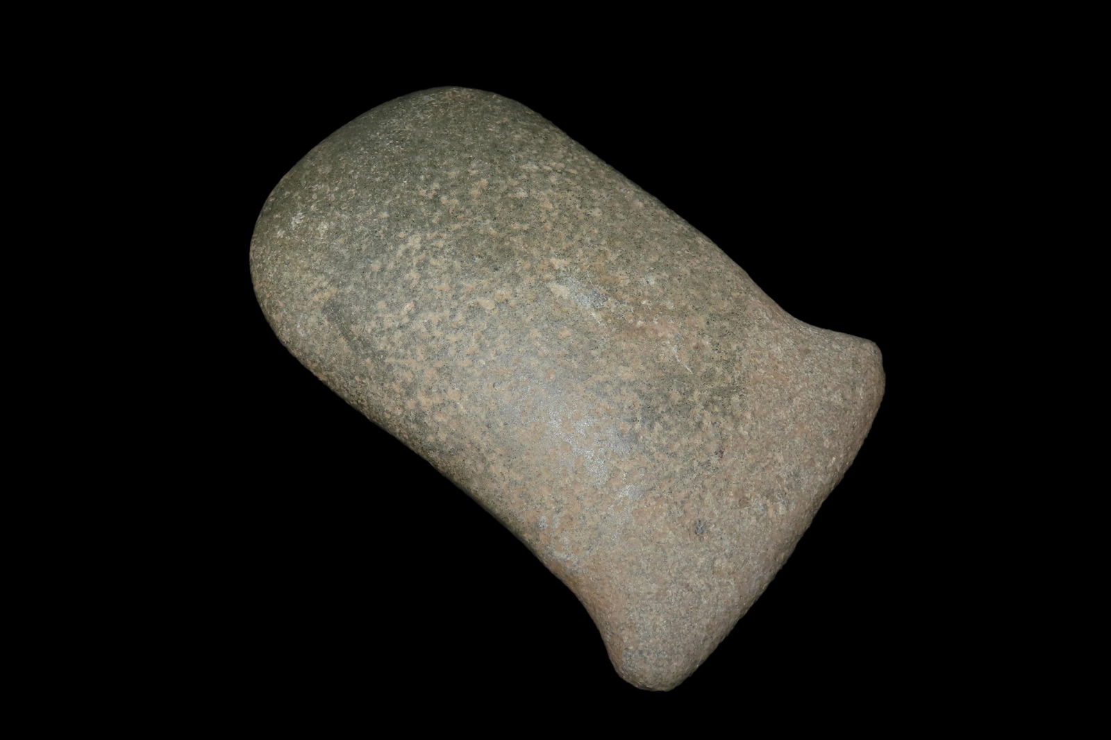 3 13/16" x 4 1/16" Pre-Columbian Colorful Hardstone Votive(Ceremonial)Hand Axe, Motley COA, from (1 of 10)