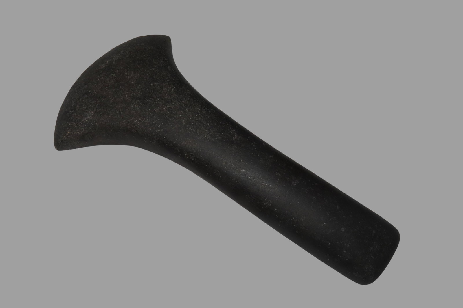 6 11/16" x 3 3/8" Pre-Columbian Votive(Ceremonial)Hand Axe, Made of Black Hardstone, from Ecuador, (1 of 7)