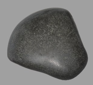 5" x 5" Pre-Columbian Votive(Ceremonial)Hand Axe, Made of Black Hardstone, from Ecuador, Valdivian