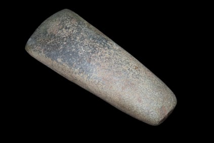6" x 2 1/2" Pre-Columbian Flared Bit Celt Axe Head, Made of Hardstone, from Ecuador, Ex Rich Atkins
