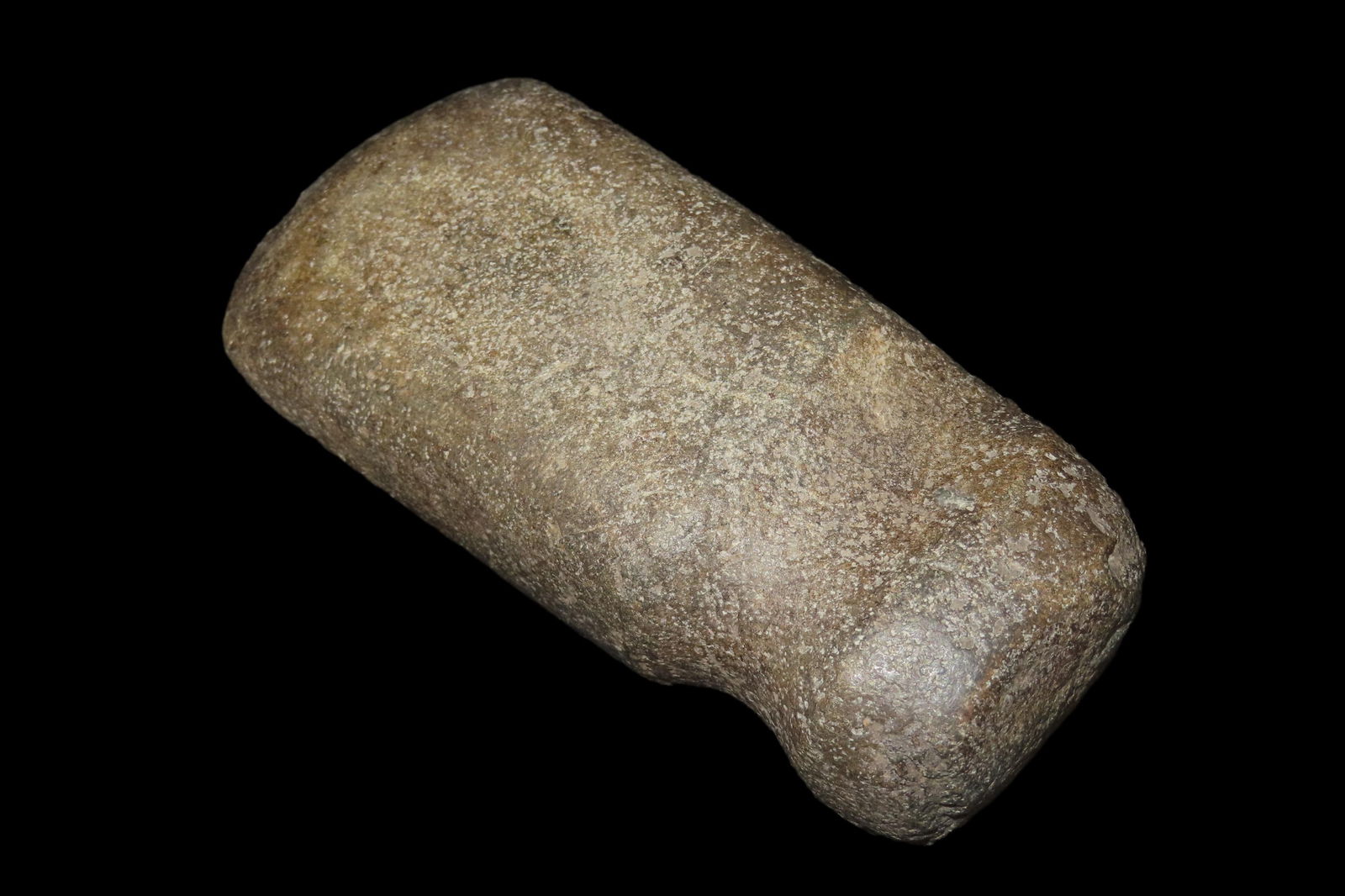 5 1/4" x 2 1/2" x 1 5/8" Pre-Columbian 3/4 Groove Celt Hand Axe, Made of Hardstone, from Ecuador, (1 of 9)