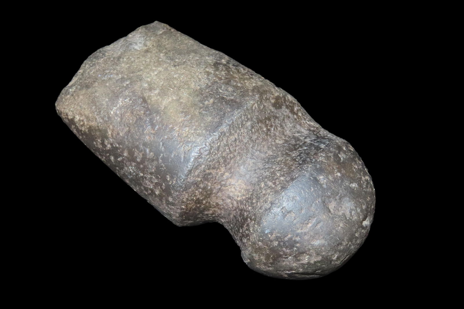 4 3/4" x 2 7/16" x 1 3/4" Pre-Columbian 3/4 Groove Celt Hand Axe, Made of Hardstone, from Ecuador, (1 of 9)