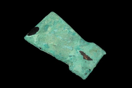 4 1/2" x 2 1/4" Pre-Columbian Cast Copper Axe or Chisel Head, from Ecuador, Incan Culture, Ex Rich