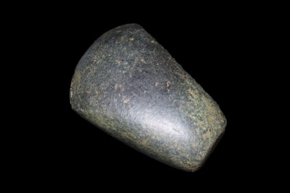 2 5/8" x 1 3/4" x 3/4" Pre-Columbian Greenstone Celt, from Ecuador, Ex Rich Atkins Collection