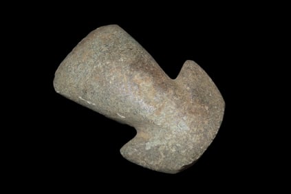 4" x 2 1/2" Pre-Columbian Utilitarian(Daily Use) Celt with "Ears" or Barbed, from Ecuador, Ex Rich