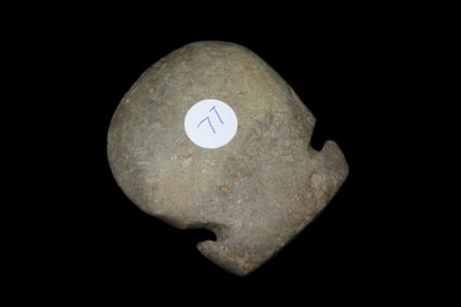 2 1/2" x 2" Pre-Columbian Celt with Deep Cut ins for facilitating hafting, from Ecuador, Ex Rich