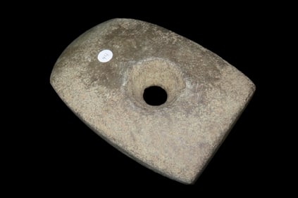 7" x 4 1/2" Pre-Columbian Utilitarian(Daily Use) Perforated Celt Axe Head, from Ecuador(found while