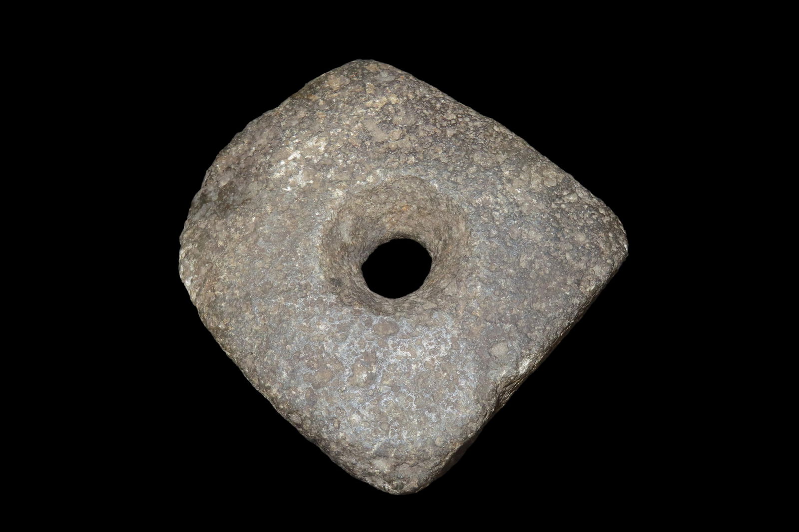 4 3/4" x 4 1/4" x1 1/4" Pre-Columbian Perforated Celt Axe Head, from Ecuador, Ex Rich Atkins (1 of 9)