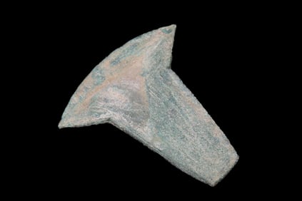 3 1/2" x 3" Pre-Columbian "Pounded Copper" Axe Money, From Ecuador, Ex Rich Atkins Collection, "Axe