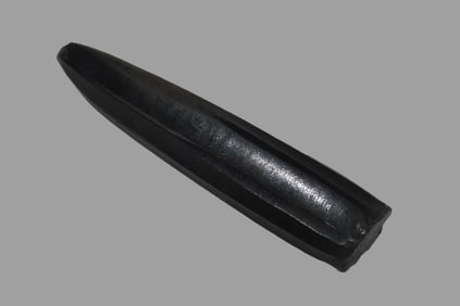 3 7/16" X 5/8" Pre-Columbian Obsidian Blade Core, Aztec Culture 900-521 AD, from Guatemala, Ex Rich