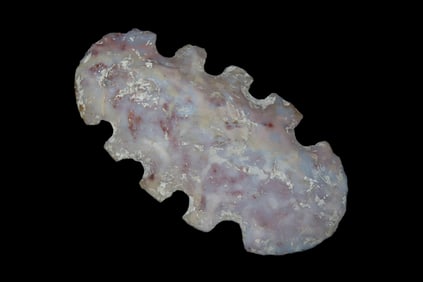 3 3/4" x 2" Pre-Columbian Colorful Flint Eccentric, from Guatemala, Mayan Culture, Ex Rich Atkins