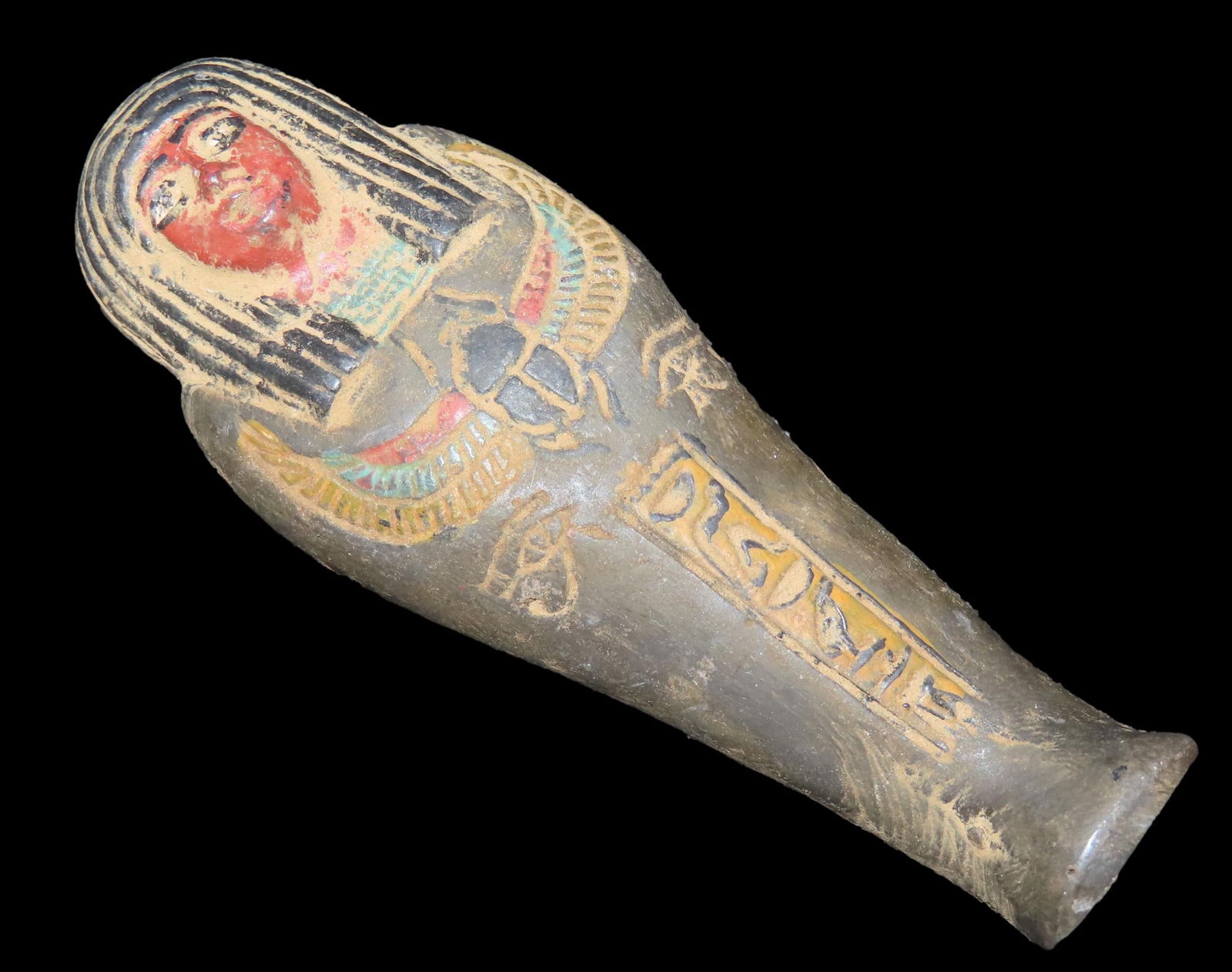 3 1/2" Antique Egyptian Ushabti/Shabti, Late Kingdom: 3 1/2" Antique Egyptian Ushabti/Shabti, Late Kingdom