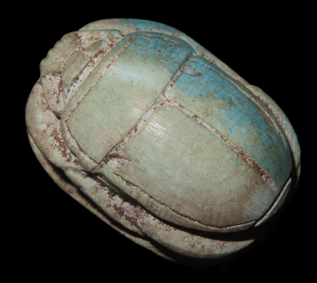 1 1/4" Antique Egyptian Scarab (1 of 6)