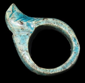 1 5/8" Antique Egyptian Snake Ring
