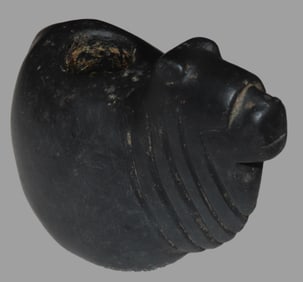 4 1/2" x 3 1/2" Pre-Columbian Llama Canopa, Found in Peru, Motley COA, From Private Collection in