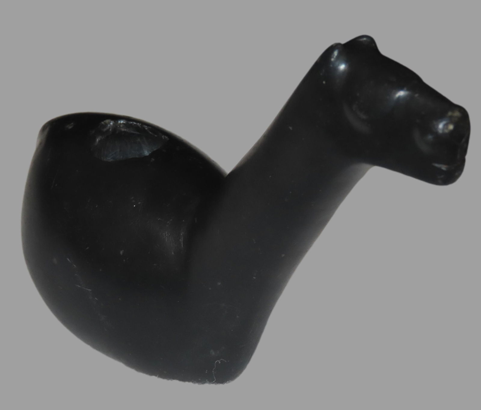 6" x 4 3/4" Pre-Columbian Llama Effigy Canopa, Found in Peru, Motley COA, From Private Collection in (1 of 9)