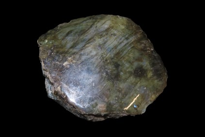 5 1/2" Labradorite Specimen, Polished on One Side- Gorgeous Colors