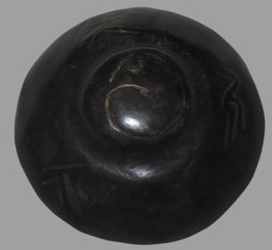Old China Hongshan Culture Meteorite (Black Magnet) Feng Shui Gossip UFO Spaceship collectible. The