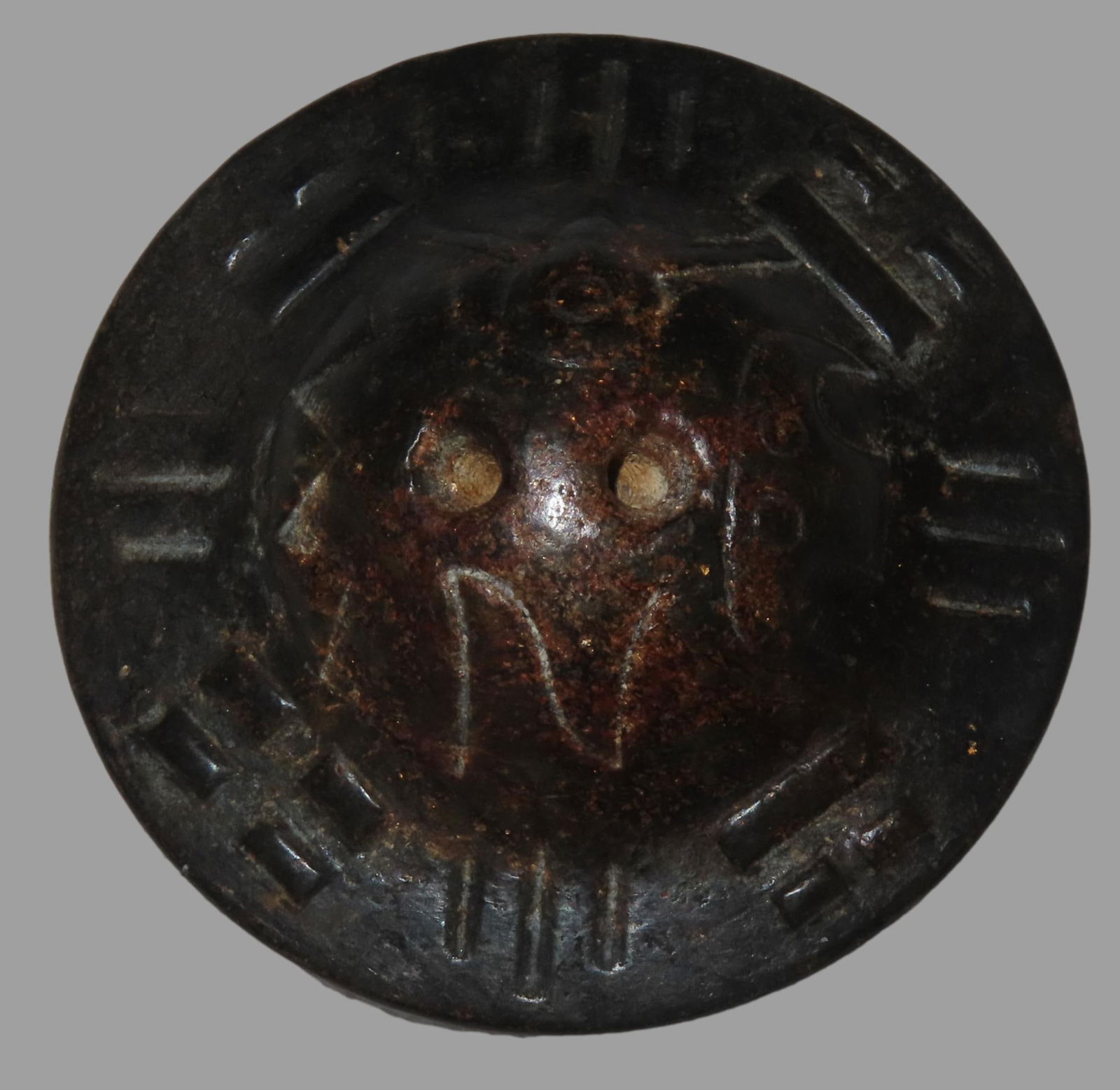 Old China Hongshan Culture Meteorite (Black Magnet) Feng Shui Gossip UFO Spaceship collectible. The: Old China Hongshan Culture Meteorite (Black Magnet) Feng Shui Gossip UFO Spaceship collectible. The item is associated with the prehistoric Hongshan culture of northern China (c. 4000–3000 BCE). It