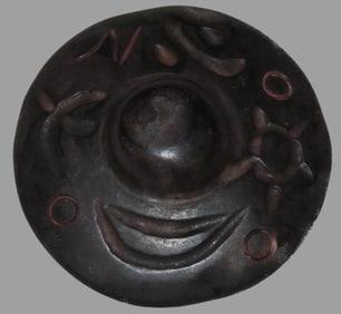 Old China Hongshan Culture Meteorite (Black Magnet) Feng Shui Gossip UFO Spaceship collectible. The