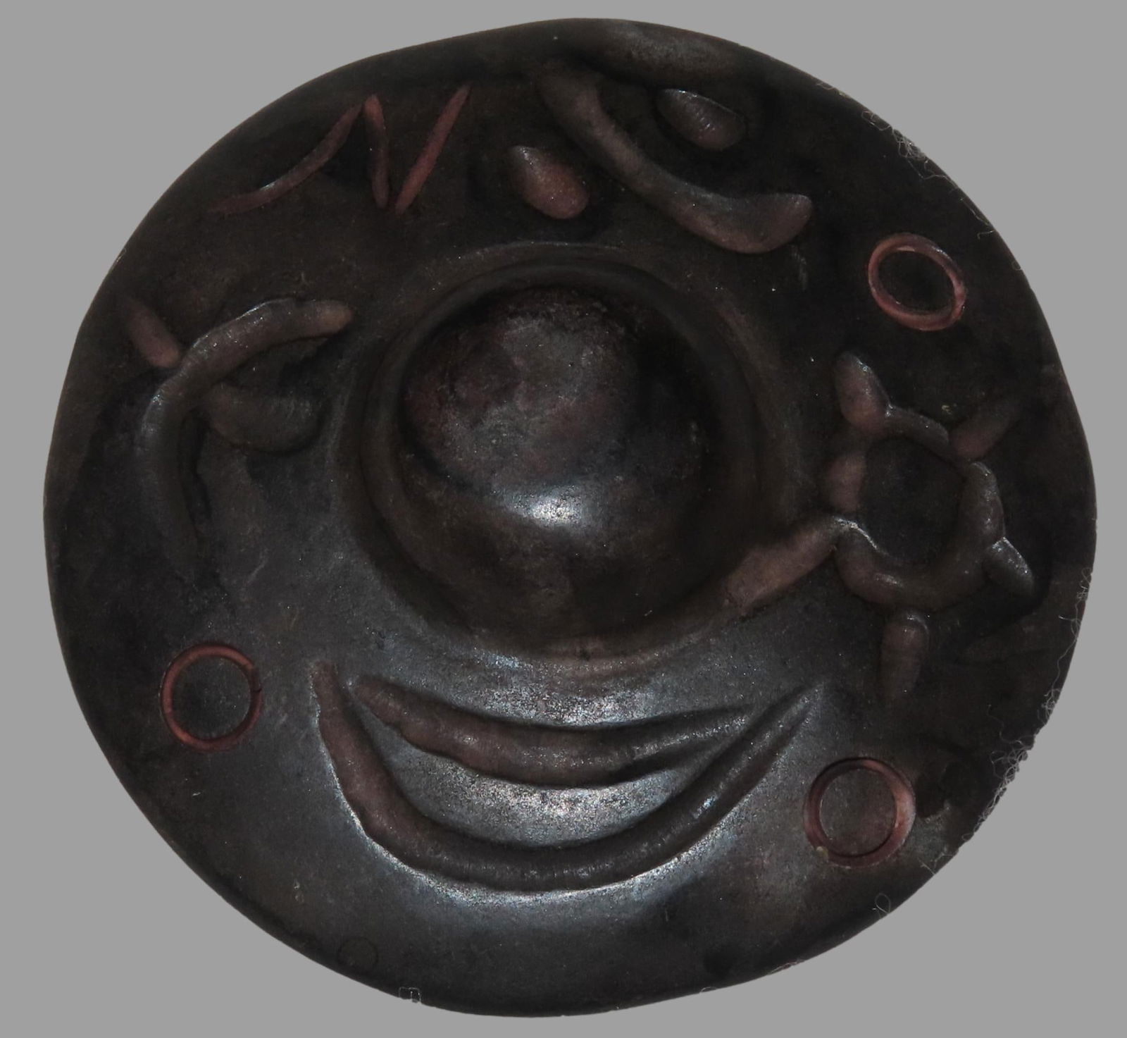 Old China Hongshan Culture Meteorite (Black Magnet) Feng Shui Gossip UFO Spaceship collectible. The (1 of 6)