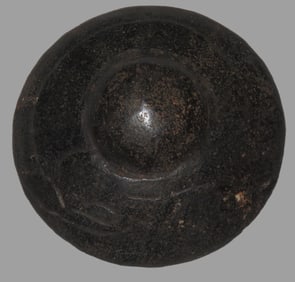 Old China Hongshan Culture Meteorite (Black Magnet) Feng Shui Gossip UFO Spaceship collectible. The