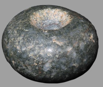 1 9/16" Jadeite Highly Polished Pendant Bead from Central America