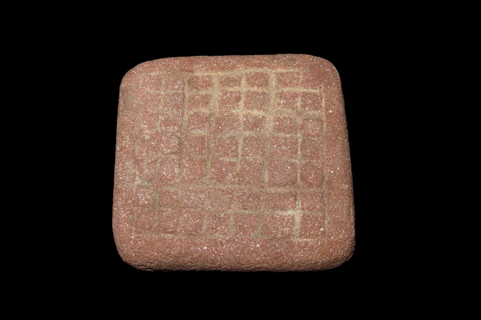 2" x 2" x 1" Incised Tile or Abrading Stone: 2" x 2" x 1" Incised Tile or Abrading Stone