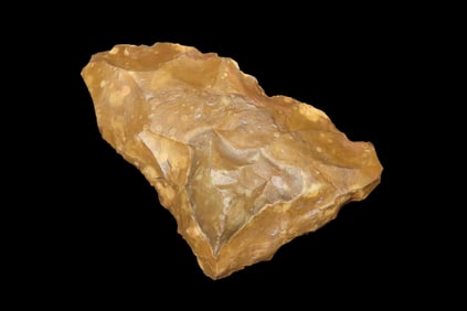 4" x 3 1/8" x 1" Acheulean Hand Axe, found at Kathu Townlands Site, Northern Cape Province, South