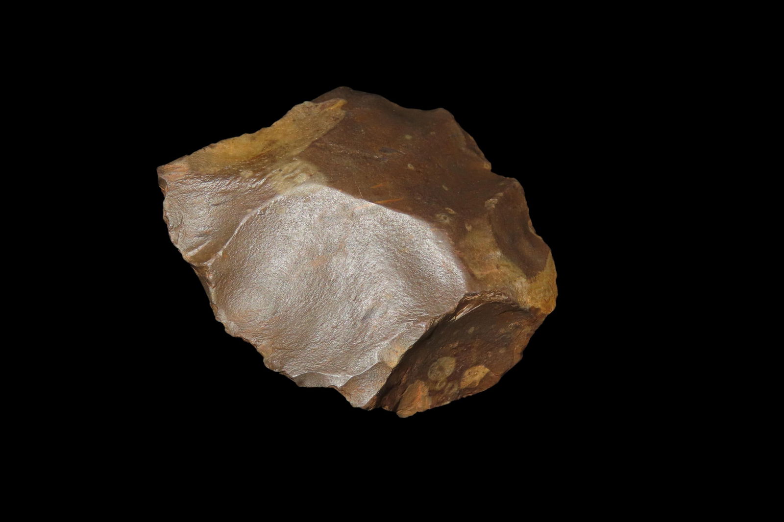 2 3/8" x 2 3/4" x 1 1/8" Acheulean Hand Tool/Chopper, found at Kathu Townlands Site, Northern Cape: 2 3/8" x 2 3/4" x 1 1/8" Acheulean Hand Tool/Chopper, found at Kathu Townlands Site, Northern Cape Province, South Africa